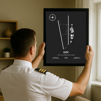 DPC, Punta Cana International Airport – Airport Design Map, Aviation Poster