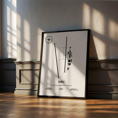 DPC, Punta Cana International Airport – Airport Design Map, Aviation Poster
