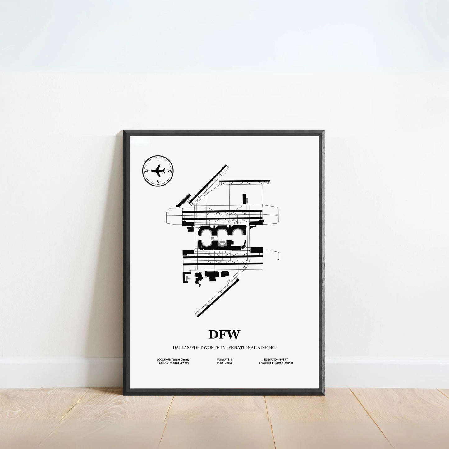 DFW – Dallas Fort Worth International Airport Map